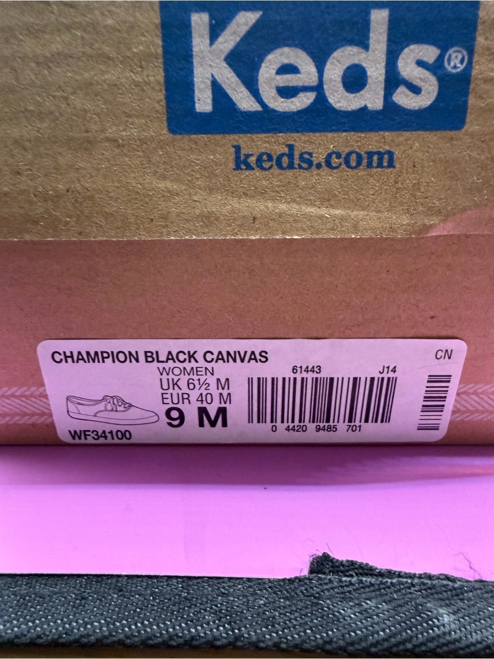 Keds Champion Black Canvas size 9 - Picture 7 of 8